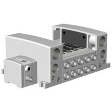 SMC solenoid valve 4 & 5 Port VQC VV5QC41-**S*, Base Mounted, Plug-in Unit, Decentralized Serial Wiring (EX500)